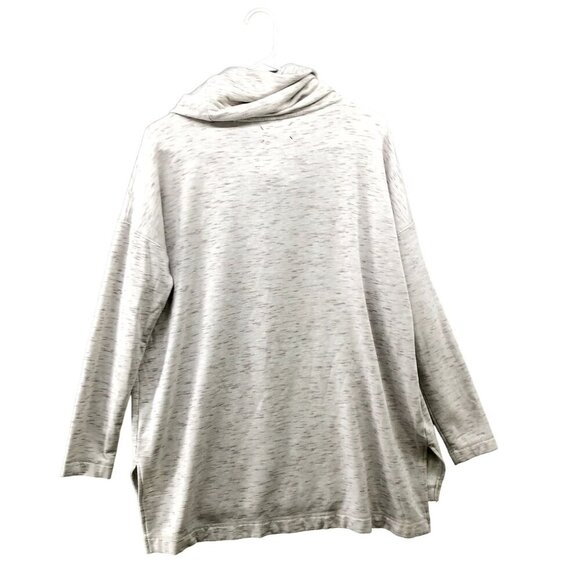 Lou & Grey Cowl Neck Sweatshirt Womens S Signaturesoft Lihht Gray Heather Tunic - Picture 2 of 10